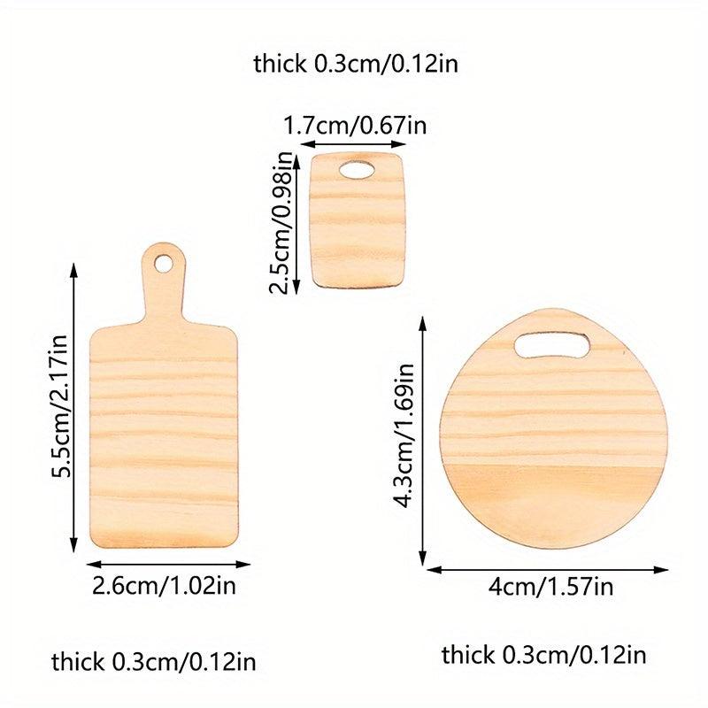 Dollhouse Mini Cutting Board Simulative Tray Model Doll House Kitchen Decor