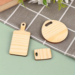 Dollhouse Mini Cutting Board Simulative Tray Model Doll House Kitchen Decor