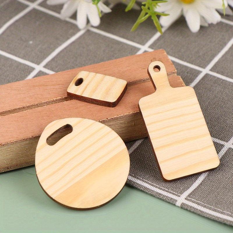 Dollhouse Mini Cutting Board Simulative Tray Model Doll House Kitchen Decor