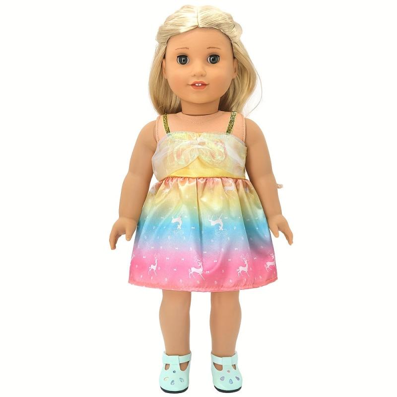 4pcs Doll Skirt Set for 17-18 Inch Newborn Baby Doll - Elk Fox Pattern