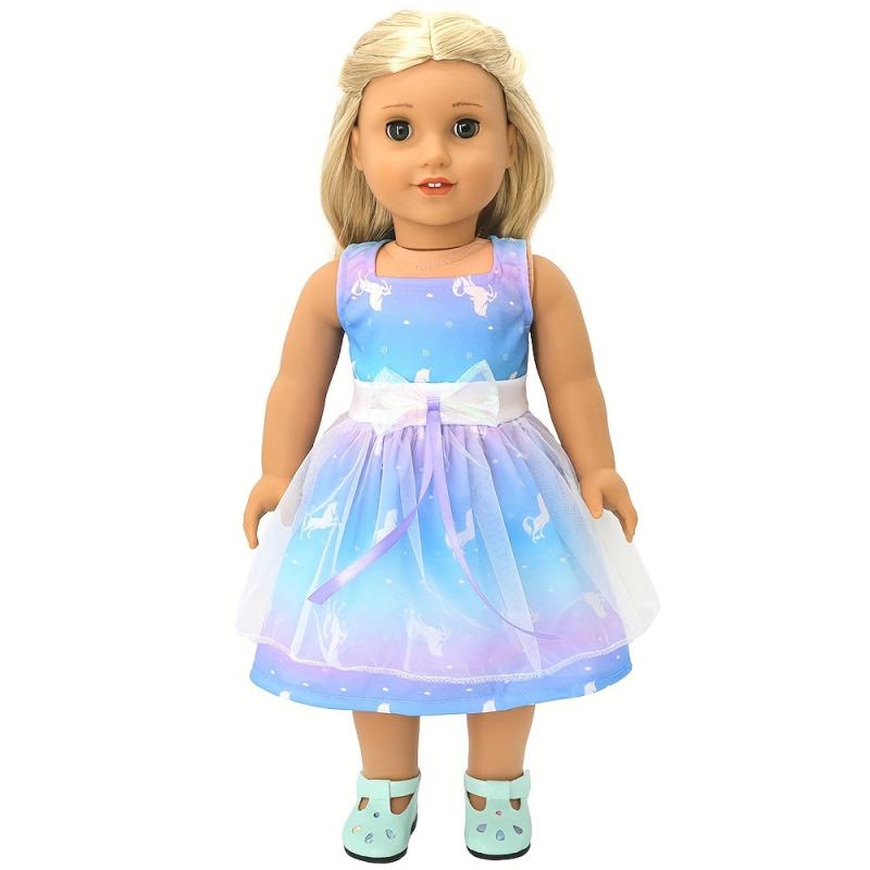 4pcs Doll Skirt Set for 17-18 Inch Newborn Baby Doll - Elk Fox Pattern