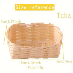 Mini Bamboo Weaving Baskets 1:12 Scale Mini Toy