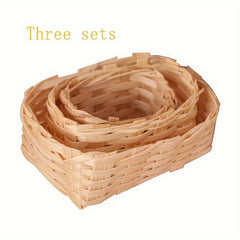 Mini Bamboo Weaving Baskets 1:12 Scale Mini Toy