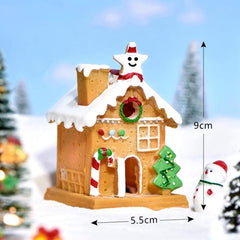 Christmas Decoration House Ornaments Handicraft With Lights