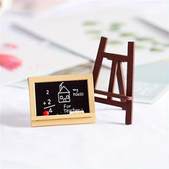 2Pcs Dollhouse Blackboard Art Gallery Decorative Ornaments Gift for Children