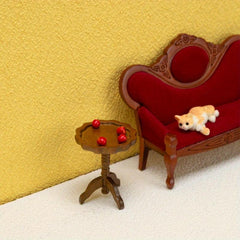 1:12 Dollhouse Round Lace Table Tea Table Furniture Model Decor