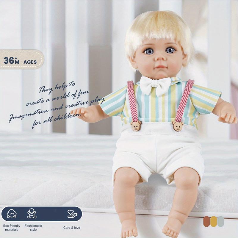 Realistic 56 Cm Reborn Baby Boy Doll Soft Skin Body DIY Toy