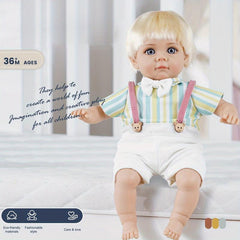 Realistic 56 Cm Reborn Baby Boy Doll Soft Skin Body DIY Toy