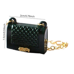 Mini Metal Bag Model for Doll House Decoration