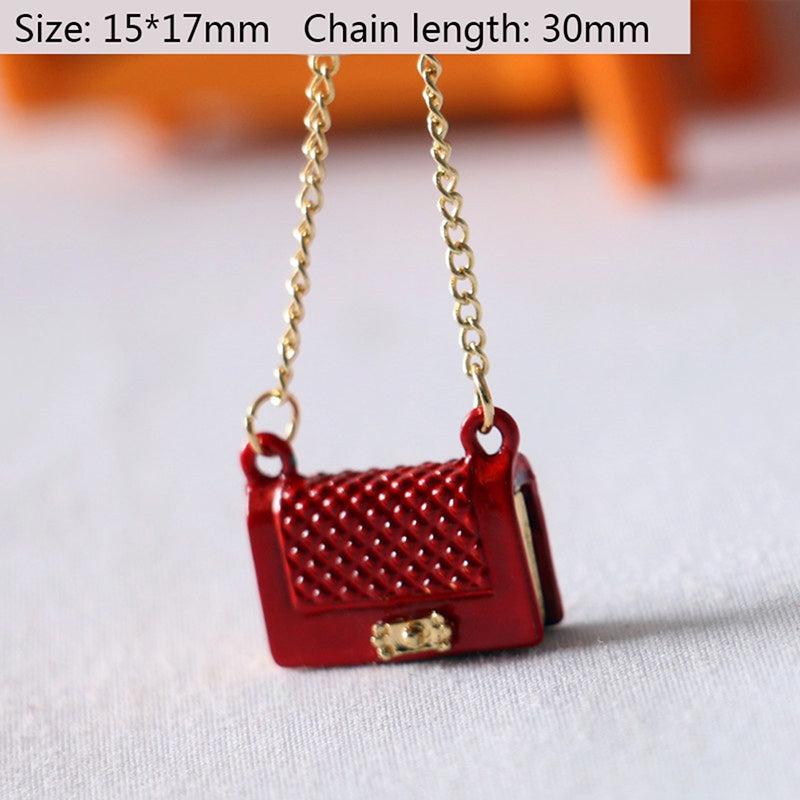 Mini Metal Bag Model for Doll House Decoration