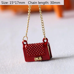 Mini Metal Bag Model for Doll House Decoration