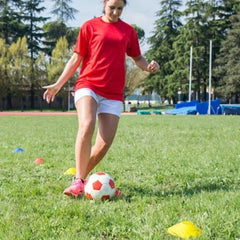 10pcs Soccer Cones Agility Training Disc Cone with Carry Bag Holder