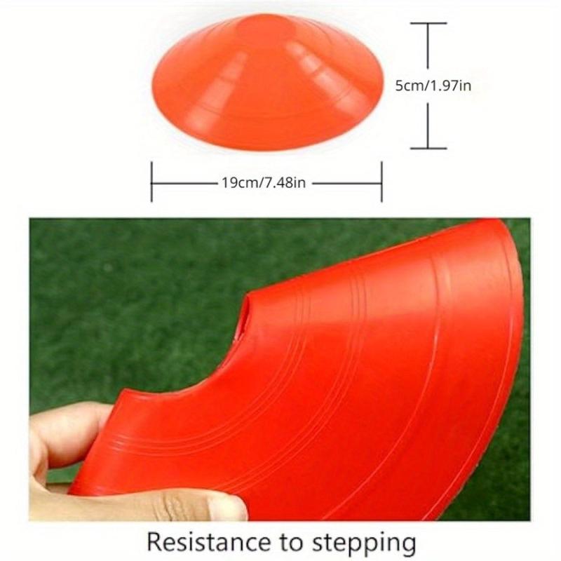 10pcs Soccer Cones Agility Training Disc Cone with Carry Bag Holder
