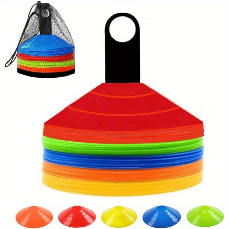 10pcs Soccer Cones Agility Training Disc Cone with Carry Bag Holder