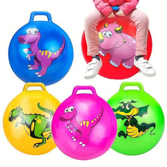 Jump Bounce Ball with Handle Toddler Toy Kids Ball Handle Party Ride & Bounce