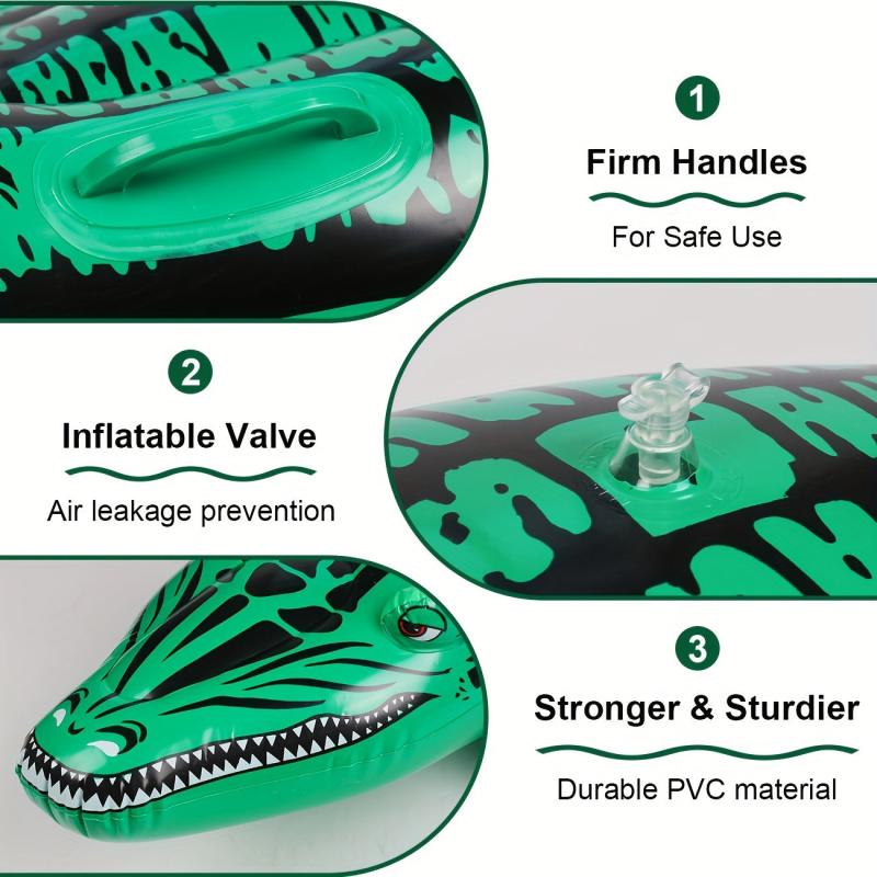 Kids Green Crocodile Riding Pool Toy