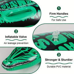 Kids Green Crocodile Riding Pool Toy