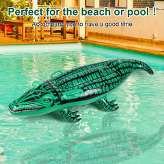 Kids Green Crocodile Riding Pool Toy
