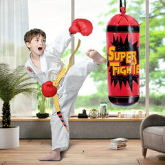 Boxing Gloves & Sandbag Set - Fill Sandbags Yourself