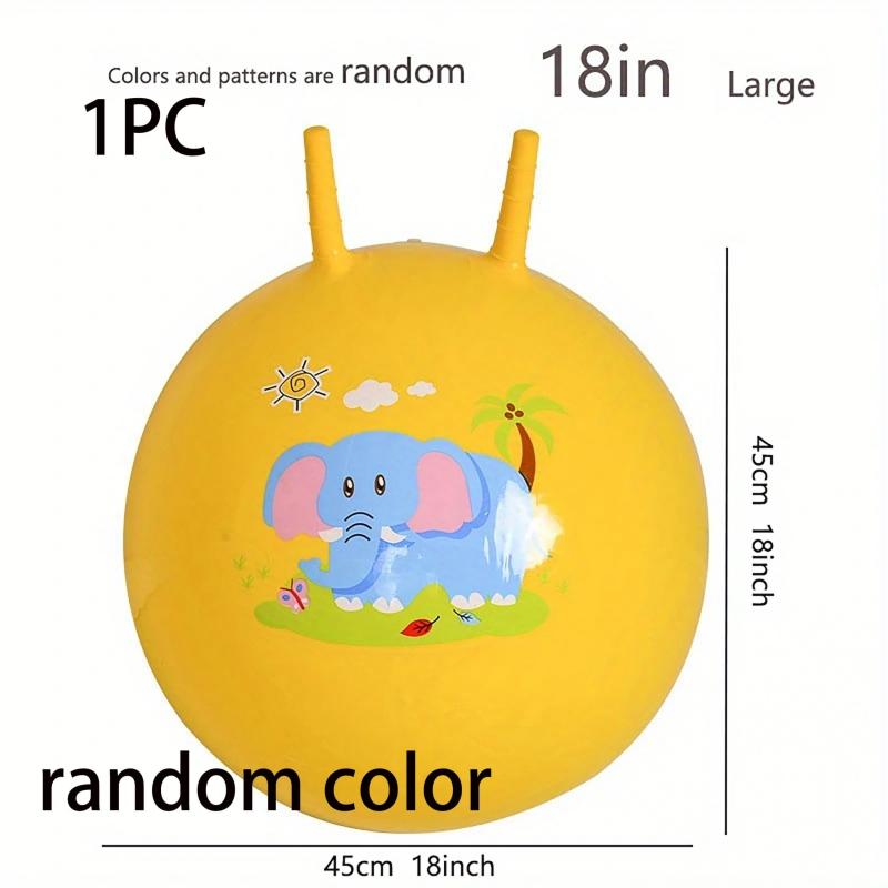 Bouncing Ball With Handle Kids Big Bouncy Jumping Balls For Balance Jump Games