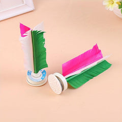 Colored Goose Feather Shuttlecock