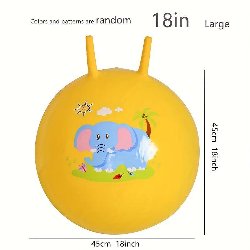 Bouncing Ball With Handle Kids Bouncy Jumping Balance Games Toys & Party Favors