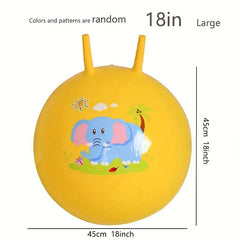 Bouncing Ball With Handle Kids Bouncy Jumping Balance Games Toys & Party Favors