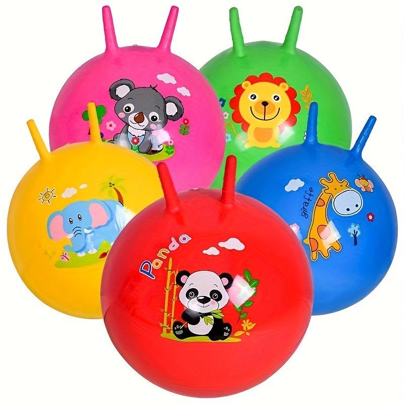 Bouncing Ball With Handle Kids Bouncy Jumping Balance Games Toys & Party Favors