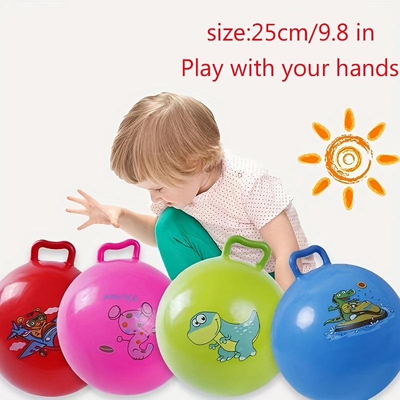 Bouncing Ball With Handle Kids Bouncy Jumping Balance Games Toys & Party Favors