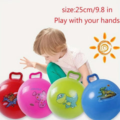 Bouncing Ball With Handle Kids Bouncy Jumping Balance Games Toys & Party Favors