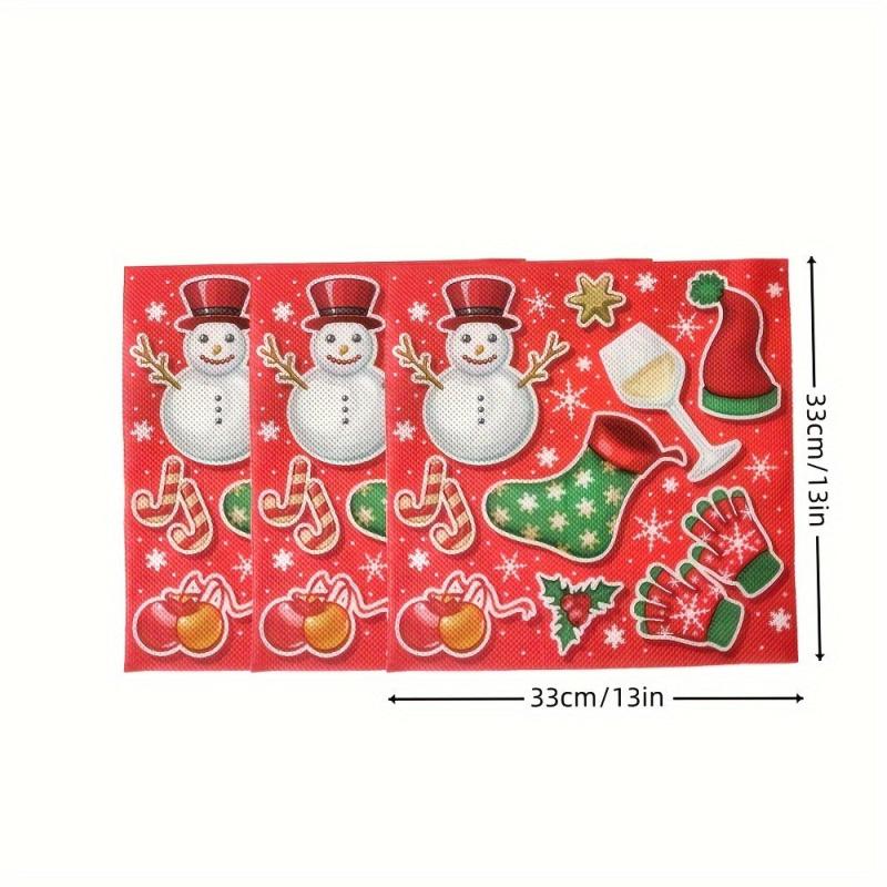 24pcs Christmas Paper Cup Plate Tissue Tableware Party Set