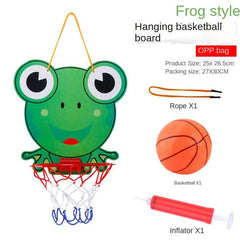 Kids Hanging Cartoon Basketball Rack - Sports Toy for Indoor & Outdoor