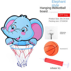 Kids Hanging Cartoon Basketball Rack - Sports Toy for Indoor & Outdoor