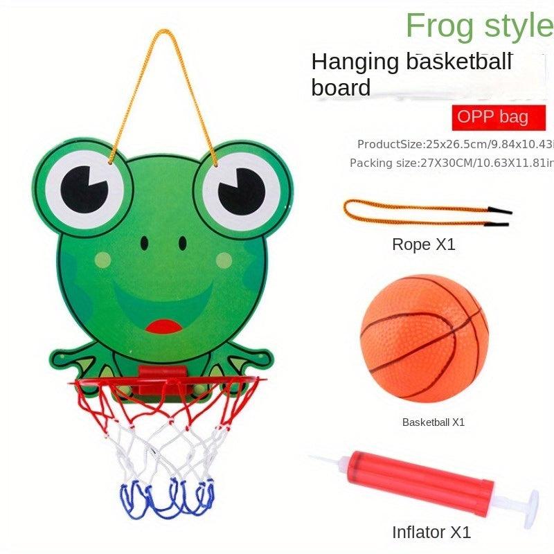 Kids Hanging Cartoon Basketball Rack - Sports Toy for Indoor & Outdoor