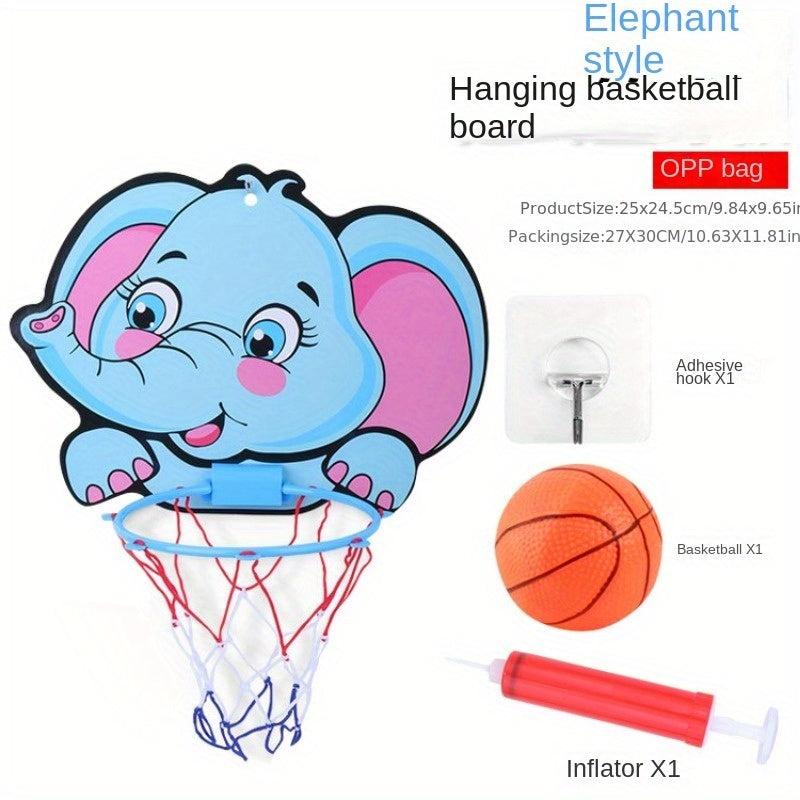 Kids Hanging Cartoon Basketball Rack - Sports Toy for Indoor & Outdoor
