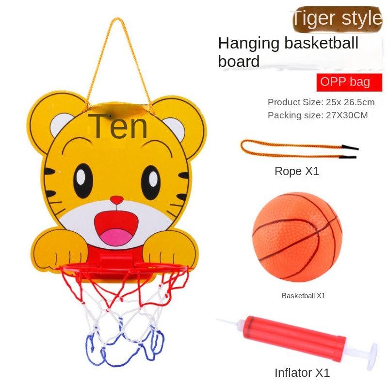 Kids Hanging Cartoon Basketball Rack - Sports Toy for Indoor & Outdoor