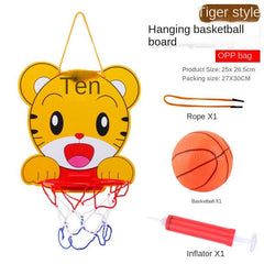 Kids Hanging Cartoon Basketball Rack - Sports Toy for Indoor & Outdoor