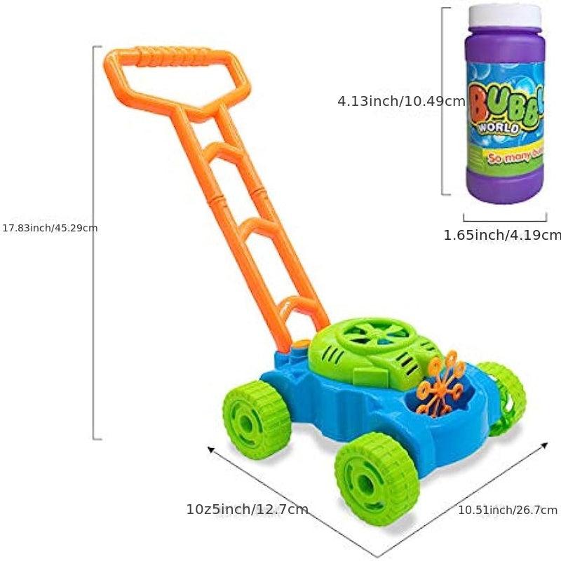 Toddler Bubble Lawn Mower Bubble Blower Summer Outdoor Toy
