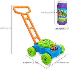 Toddler Bubble Lawn Mower Bubble Blower Summer Outdoor Toy