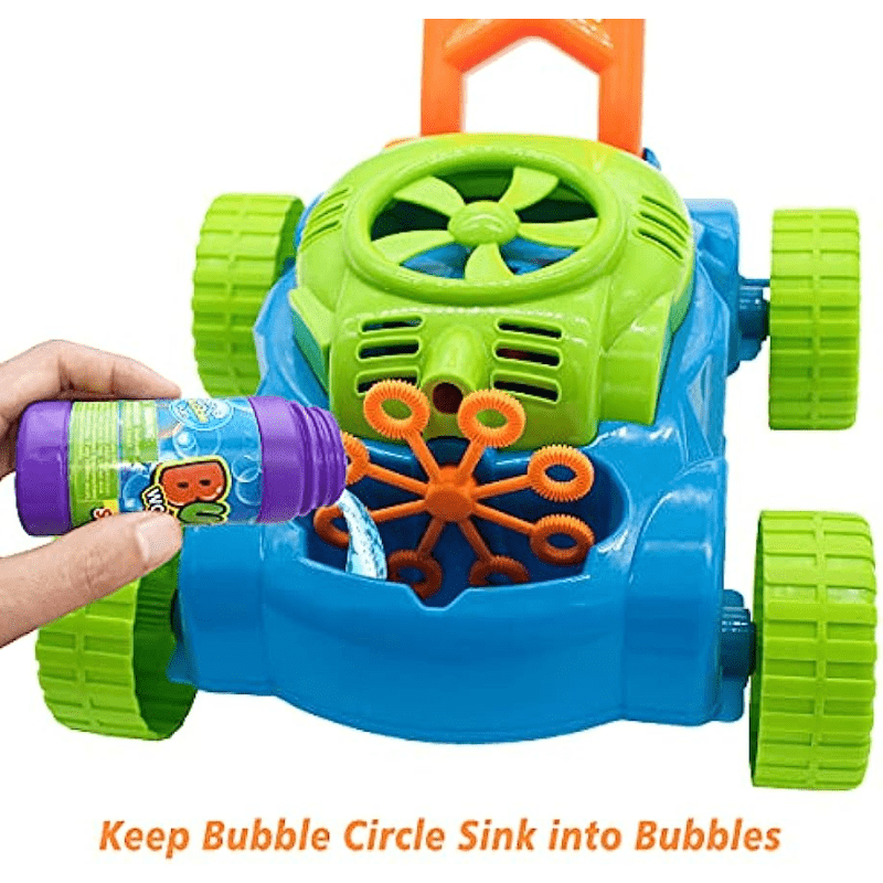 Toddler Bubble Lawn Mower Bubble Blower Summer Outdoor Toy