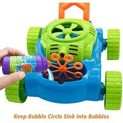 Toddler Bubble Lawn Mower Bubble Blower Summer Outdoor Toy