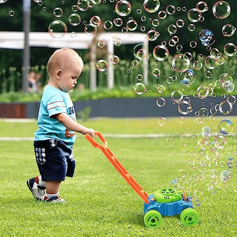 Toddler Bubble Lawn Mower Bubble Blower Summer Outdoor Toy