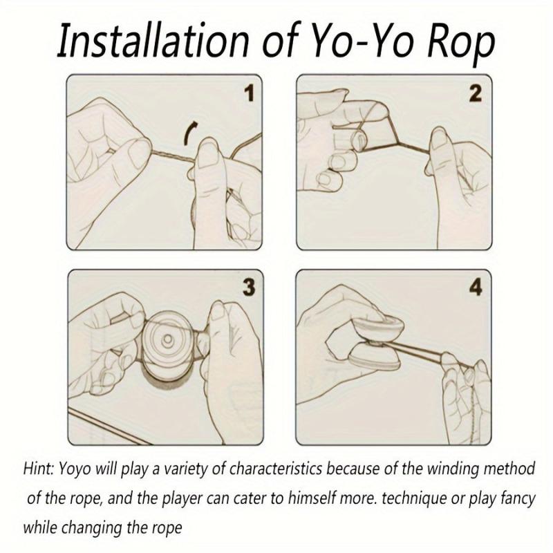 Metal Three Bearing Yo Yo Ball Upgraded Dazzling Speed