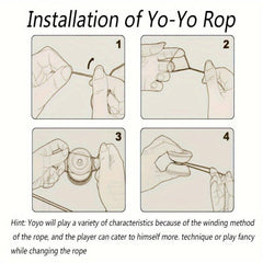 Metal Three Bearing Yo Yo Ball Upgraded Dazzling Speed