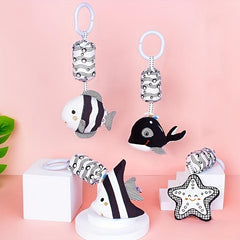 Newborn Stroller Pendant Toys Baby Bed Bells Marine Life Early Education Toys
