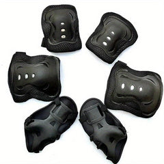 6pcs Kids Knee Pads Wrist Guards Set for Cycling Skateboard