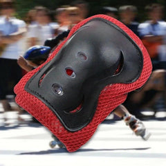 6pcs Kids Knee Pads Wrist Guards Set for Cycling Skateboard