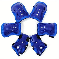 6pcs Kids Knee Pads Wrist Guards Set for Cycling Skateboard