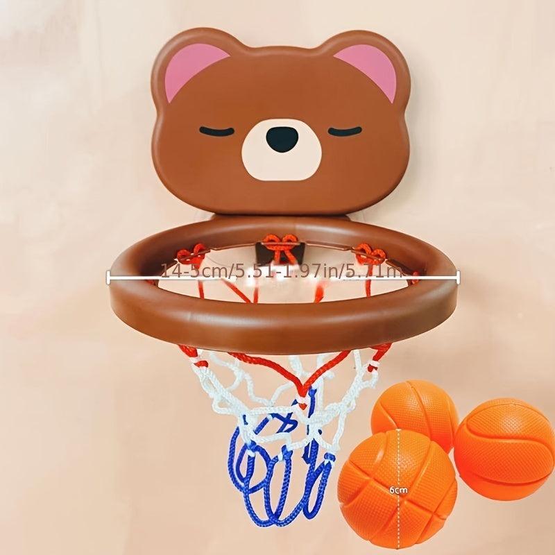 Kids Hanging Basketball Hoop Set Indoor Toy Mini Hoop For Door Wall Bath