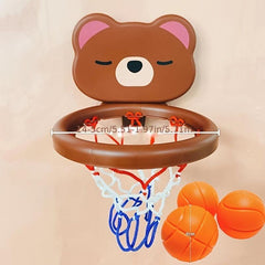 Kids Hanging Basketball Hoop Set Indoor Toy Mini Hoop For Door Wall Bath